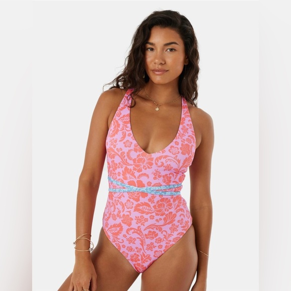 Roxy Women's One Piece Swimsuit – Slimming Tummy Control Removable Cups - Picture 1 of 8